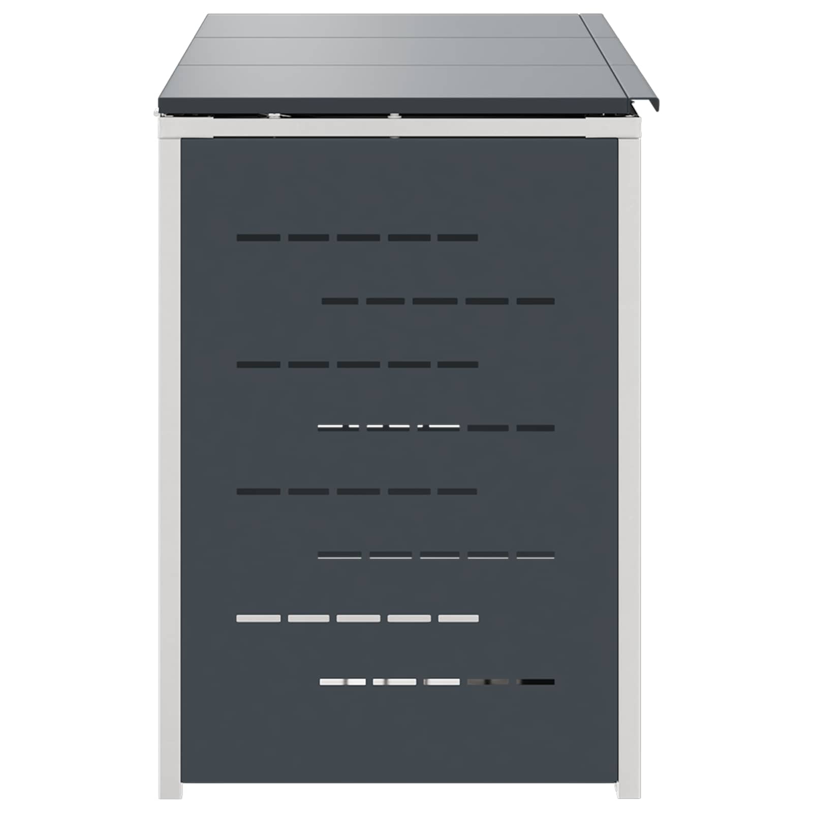 Skraldespand opbevaring Antracit 207 x 77,5 x 112,5 cm