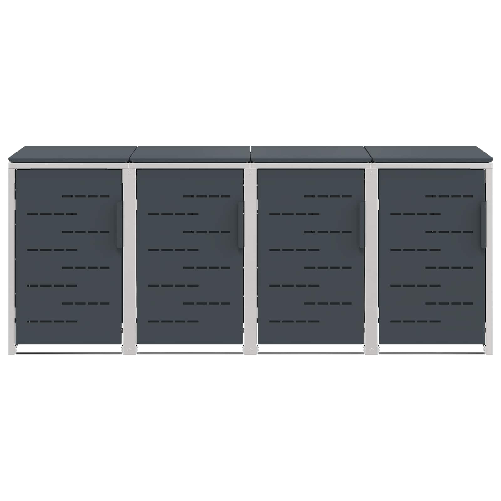 Skraldespand opbevaring Antracit 276 x 77,5 x 112,5 cm