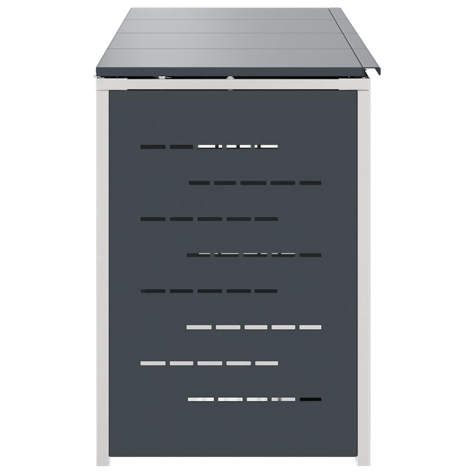 Skraldespand opbevaring Antracit 276 x 77,5 x 112,5 cm