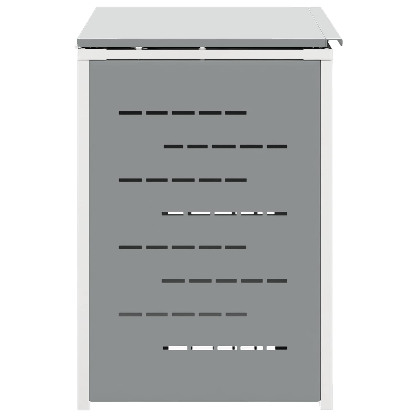 Skraldespand opbevaring Grå 138 x 77,5 x 112,5 cm Rustfrit stål