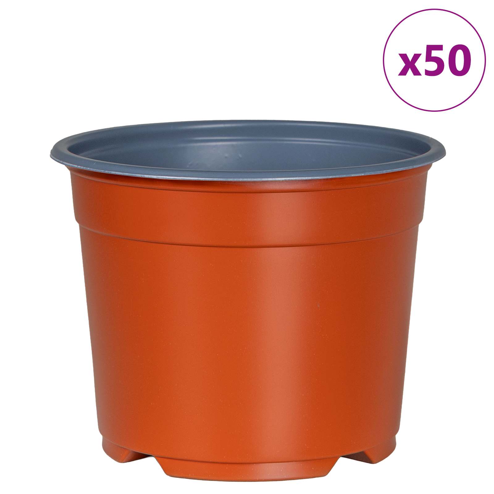 Blomsterpotte 50 pcs Keramik Ø 15 x 12,5 cm Plastik
