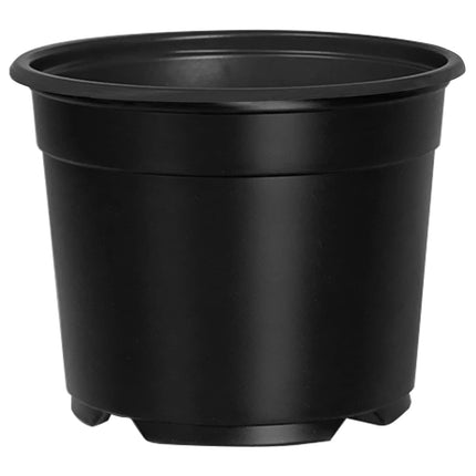 Rund Blomsterpotte 200 pcs Sort Ø 10 x 8 cm Plastik
