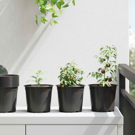 Blomsterpotte 100 pcs Sort Ø 15 x 13 cm Plastik