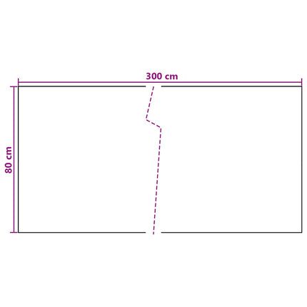 Altan Skærm Mørkegrå 300 x 80 cm polyrattan