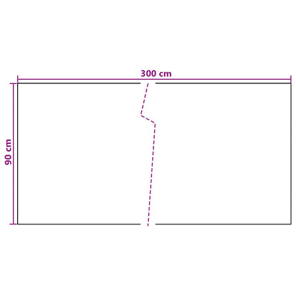 Altan Skærm Mørkegrå 300 x 90 cm polyrattan