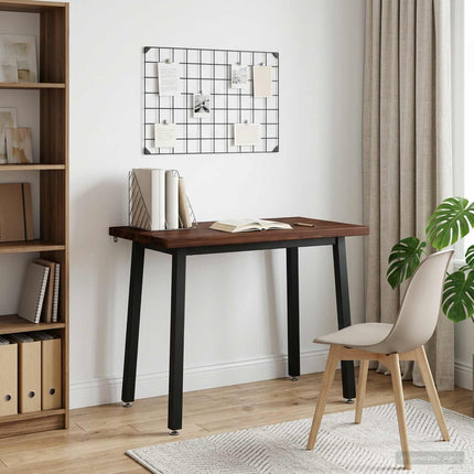 90 x 55 x 75 cm Massivt Akacietræ Mørkebrun og Sort Rektangulær