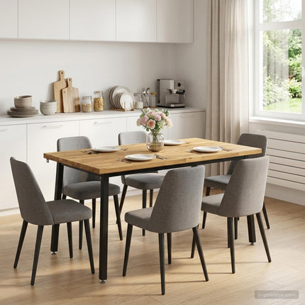 140 x 80 x 75 cm Massivt Akacietræ Hvid og sort Rektangulær