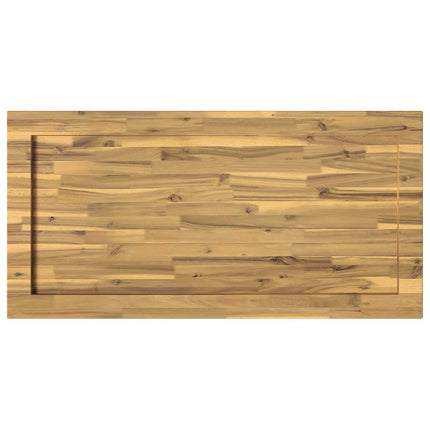 Rektangulært Bordplade 90 x 50 x 3,5 cm Rektangulær Hvid