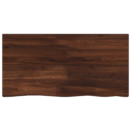 Rektangulært Bordplade 90 x 50 x 3,5 cm Rektangulær Mørk Brun