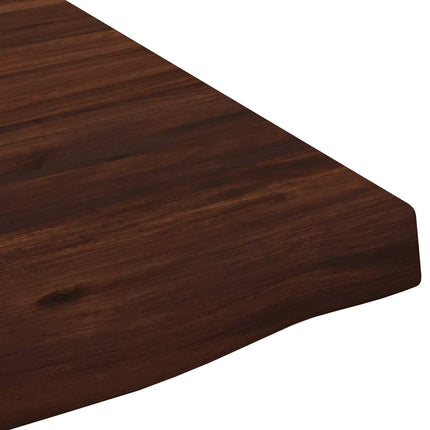 Rektangulært Bordplade 90 x 50 x 3,5 cm Rektangulær Mørk Brun