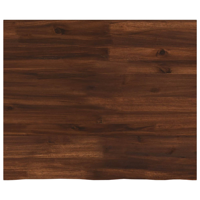 Rektangulært Bordplade 90 x 50 x 3,5 cm Rektangulær Mørk Brun