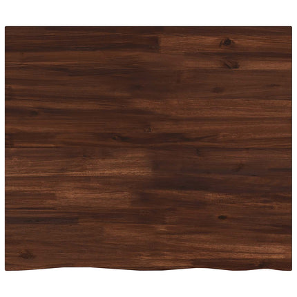Rektangulært Bordplade 90 x 50 x 3,5 cm Rektangulær Mørk Brun