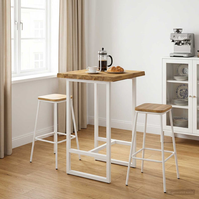 Rektangulært Bordplade 40 x 40 x 3,5 cm Firkantet Hvid
