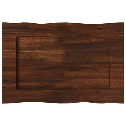 Rektangulært Bordplade 80 x 40 x 3,5 cm Rektangulær Mørk Brun