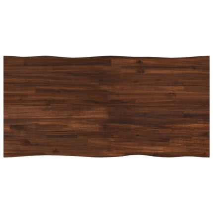 Rektangulært Bordplade 90 x 50 x 3,5 cm Rektangulær Mørk Brun