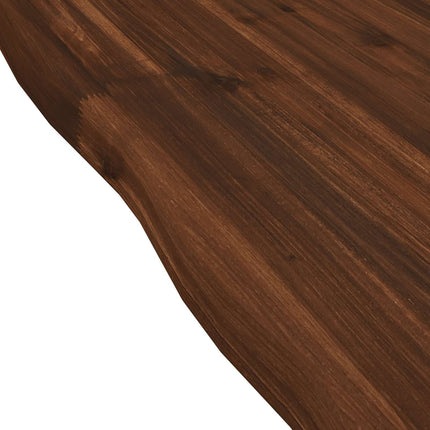 Rektangulært Bordplade 90 x 50 x 3,5 cm Rektangulær Mørk Brun