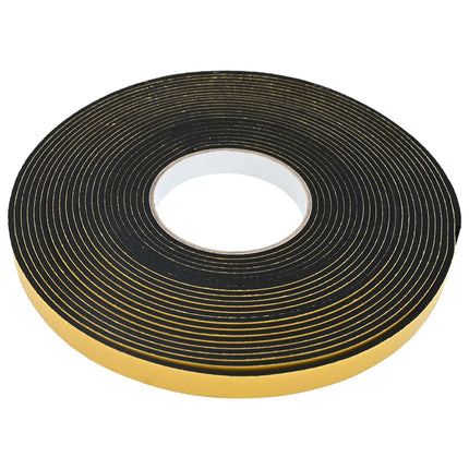 Selvklæbende skum tape 5 pcs Sort 10 mm x 10 m CR Skum
