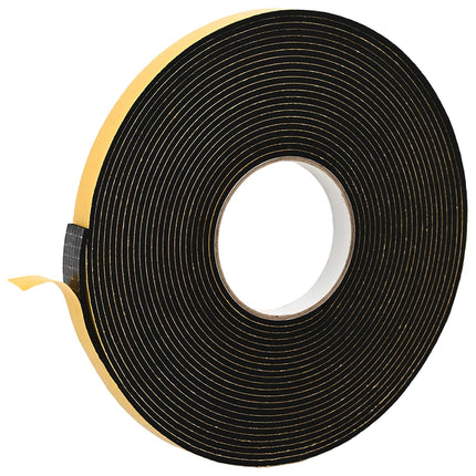 Selvklæbende skum tape 5 pcs Sort 15mm x 10m CR Skum