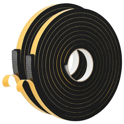 Selvklæbende skum tape 2 pcs Sort 20mm x 5m CR Skum