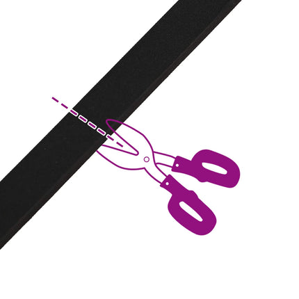 Selvklæbende skum tape 10 pcs Sort 30 mm x 5 m CR Skum