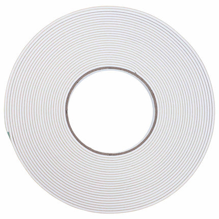 Selvklæbende skum tape 5 pcs Hvid 10 mm x 10 m CR Skum