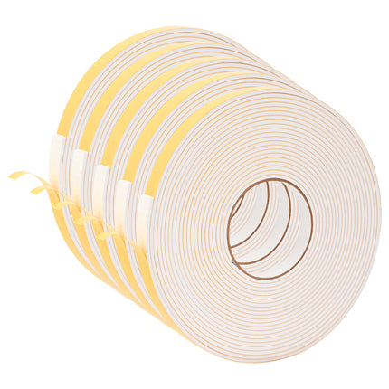 Selvklæbende skum tape 5 pcs Hvid 10 mm x 10 m CR Skum