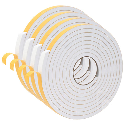 Selvklæbende skum tape 4 pcs Hvid 20mm x 5m CR Skum