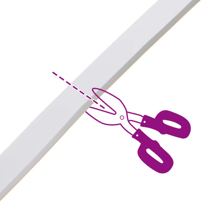 Selvklæbende skum tape 10 pcs Hvid 20mm x 5m CR Skum