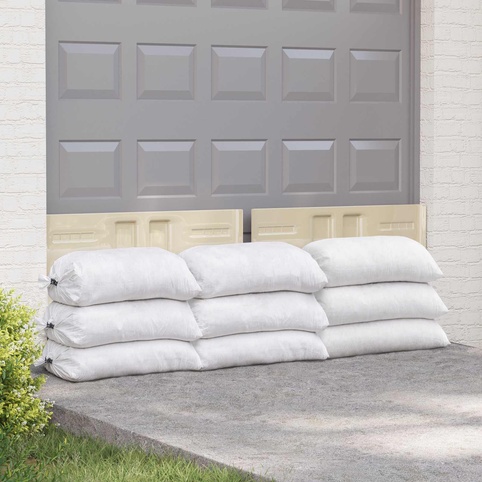 Vevde sække 50 pcs Hvid 60 x 100 cm PP
