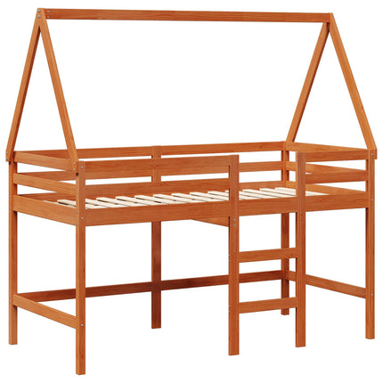 Hemsengramme VoksBrun 90 x 190 cm Massivt fyrretræ