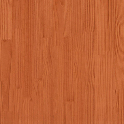 Bogreol Seng 2 stk. Voks brun 200 x 200 cm Massivt fyrretræ