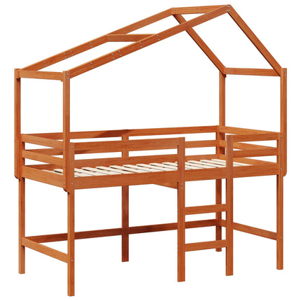 Hemsengramme VoksBrun 90 x 190 cm Massivt fyrretræ