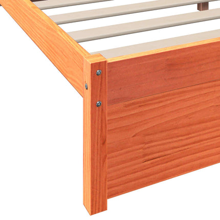 Bogreol Seng 2 stk. Voks brun 200 x 160 cm Massivt fyrretræ