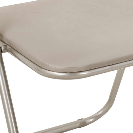 Sammenklappelig stol 2 pcs Sandfarvet 48 x 43,5 x 81 cm
