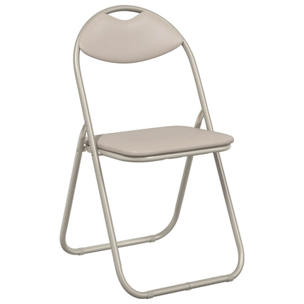 Sammenklappelig stol 2 pcs Sandfarvet 48 x 43,5 x 81 cm