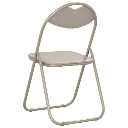 Sammenklappelig stol 8 pcs Sandfarvet 48 x 43,5 x 81 cm