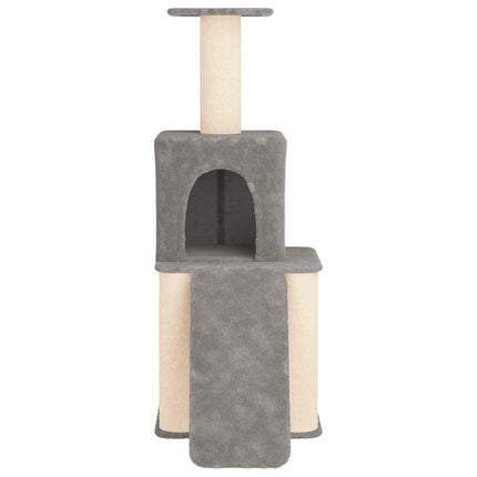Kattetræ med sisal klatreposter Lysegrå 146 cm
