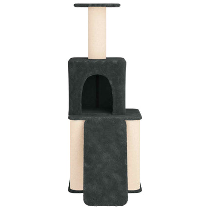 Kattetræ med sisal klatreposter Mørkegrå 146 cm