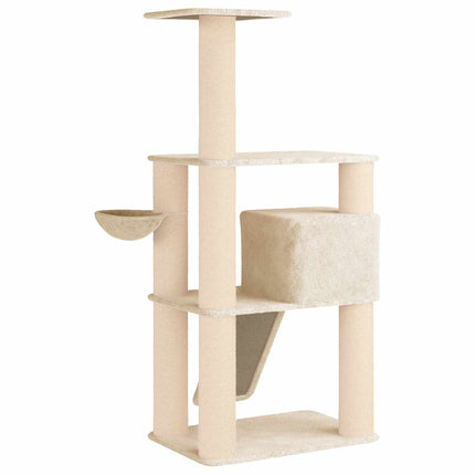 Kattetræ med sisal klatreposter Cremefarvet 173 cm