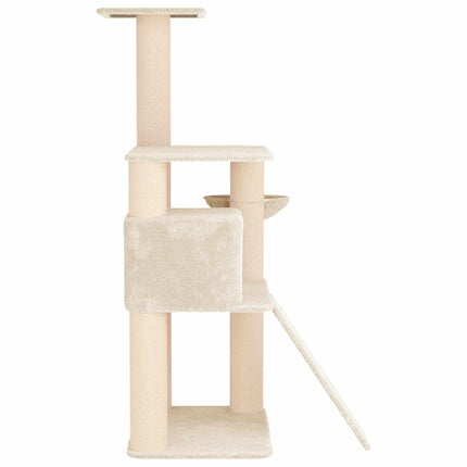 Kattetræ med sisal klatreposter Cremefarvet 173 cm