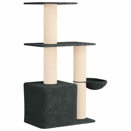 Kattetræ med sisal klatreposter Mørkegrå 133 cm