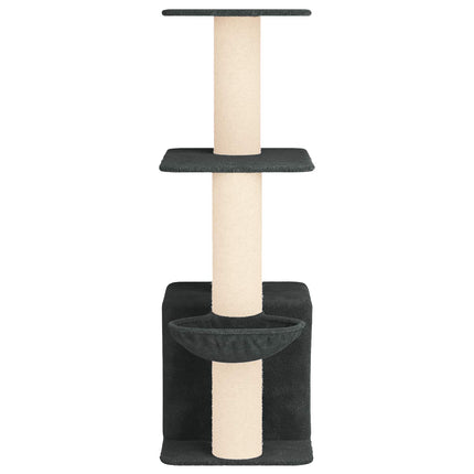 Kattetræ med sisal klatreposter Mørkegrå 133 cm