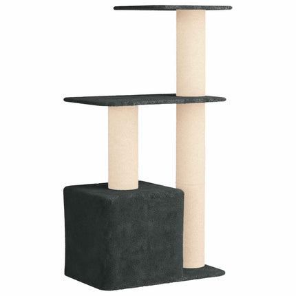 Kattetræ med sisal klatreposter Mørkegrå 133 cm