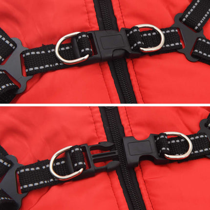 Hundejakke Rød L36 Fleece og polyester