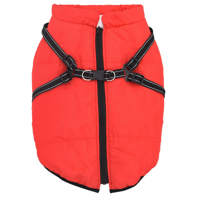 Hundejakke Rød L68 Fleece og polyester