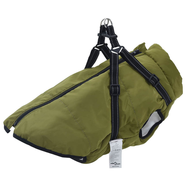 Hundejakke Army Grøn L52 Fleece og polyester