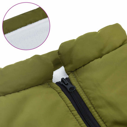 Hundejakke Army Grøn L68 Fleece og polyester
