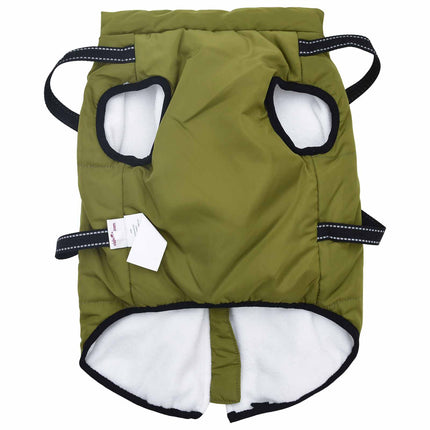 Hundejakke Army Grøn L68 Fleece og polyester