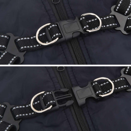 Hundejakke Mørkeblå L36 Fleece og polyester