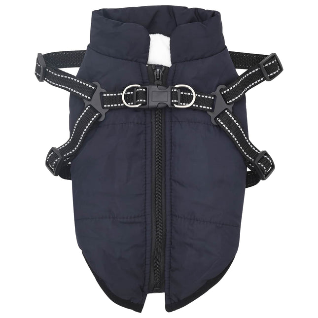 Hundejakke Mørkeblå L40 Fleece og polyester